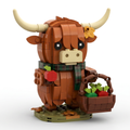 Apple Picking Highland Cow Building Set 🍎🌾