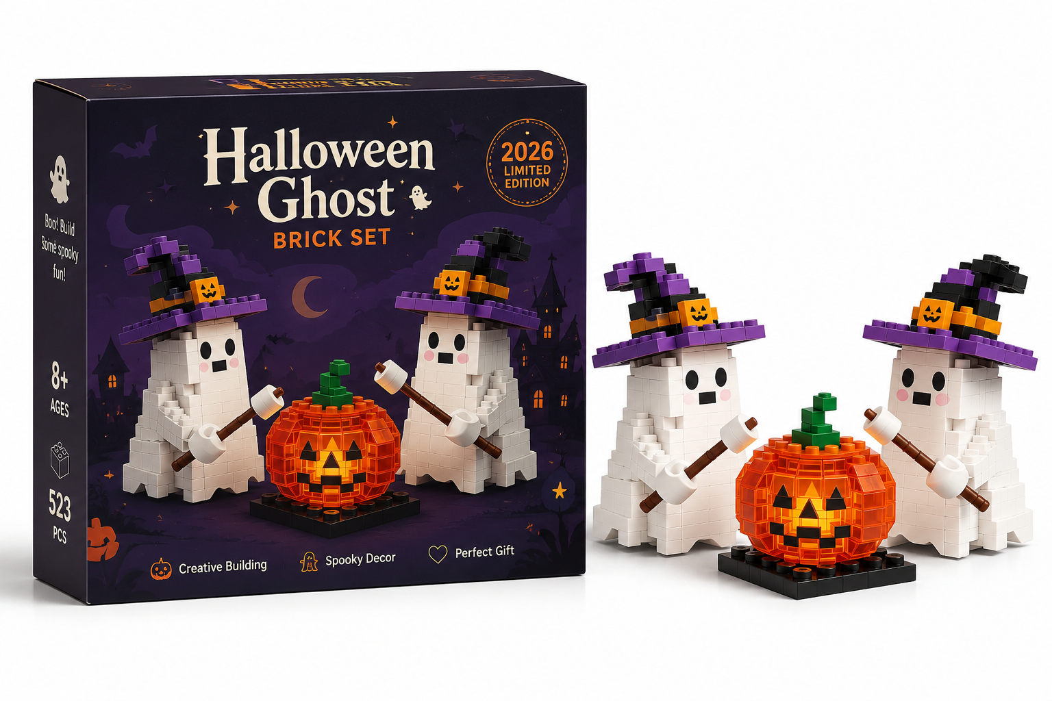2026 Limited Edition-- Halloween Ghost Brick Set👻