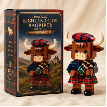 Scotland Highland Cow Brick Set Collection