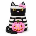 🎃🐱 Halloween Mummy Cat Brick Set with Pink Pumpkin Lantern