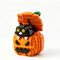 Midnight Cat Pumpkin Brick Set 🐈‍⬛🧡