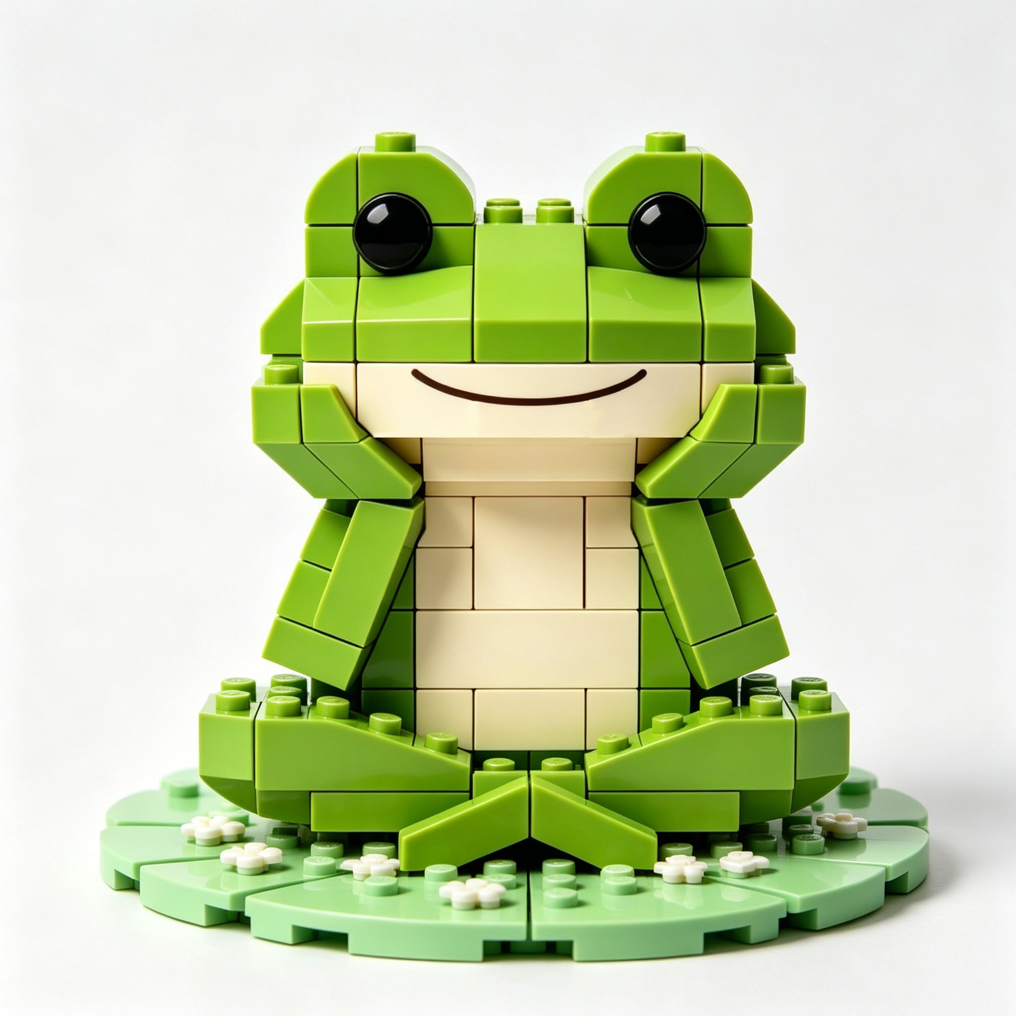 Daydream Lotus Leaf Pond Frog Brick Building Kit🐸