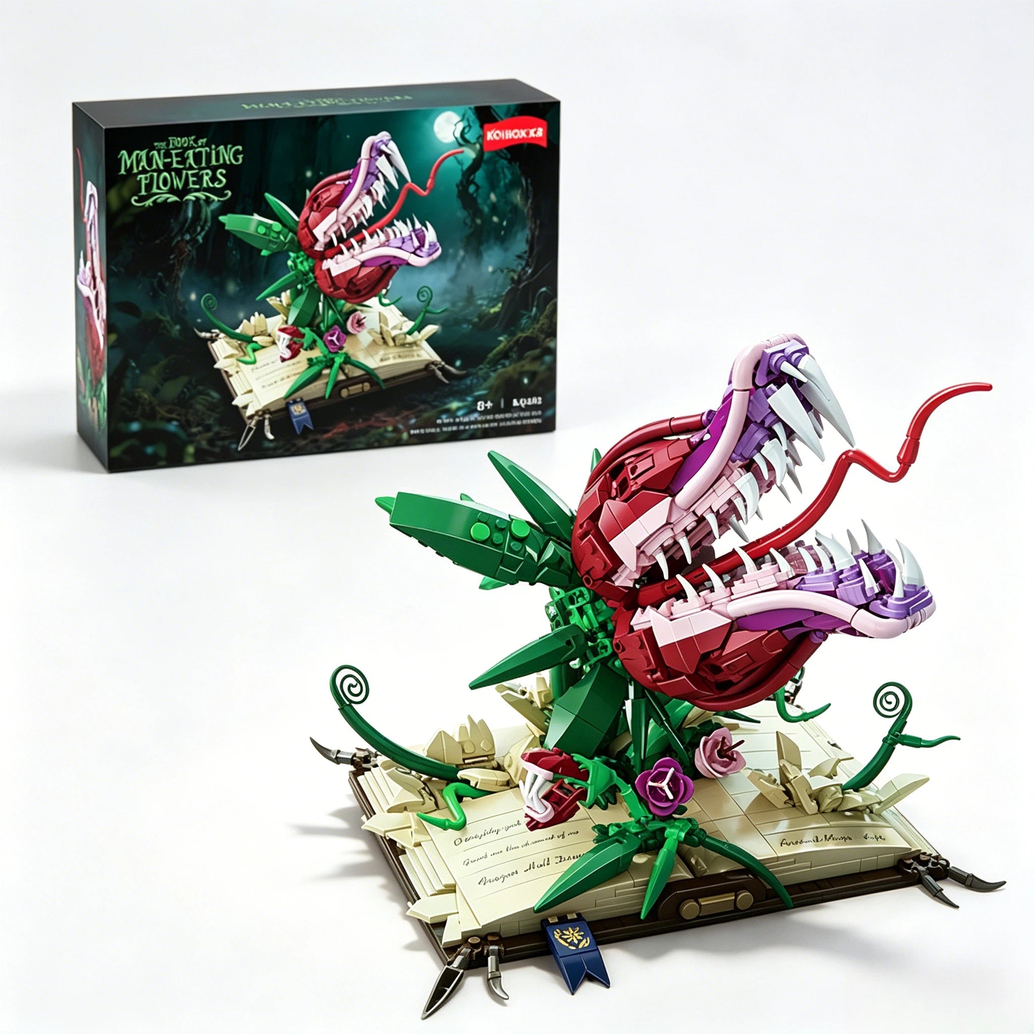Carnivorous Plant Collection Building Sets – Dark Fantasy Horror Botanical Series
