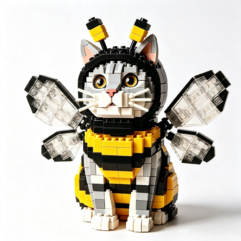 Honeybee Kitty Building Block Set