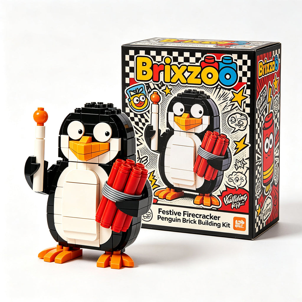 🐧 Mischief Demolition Penguin Brick Building Kit