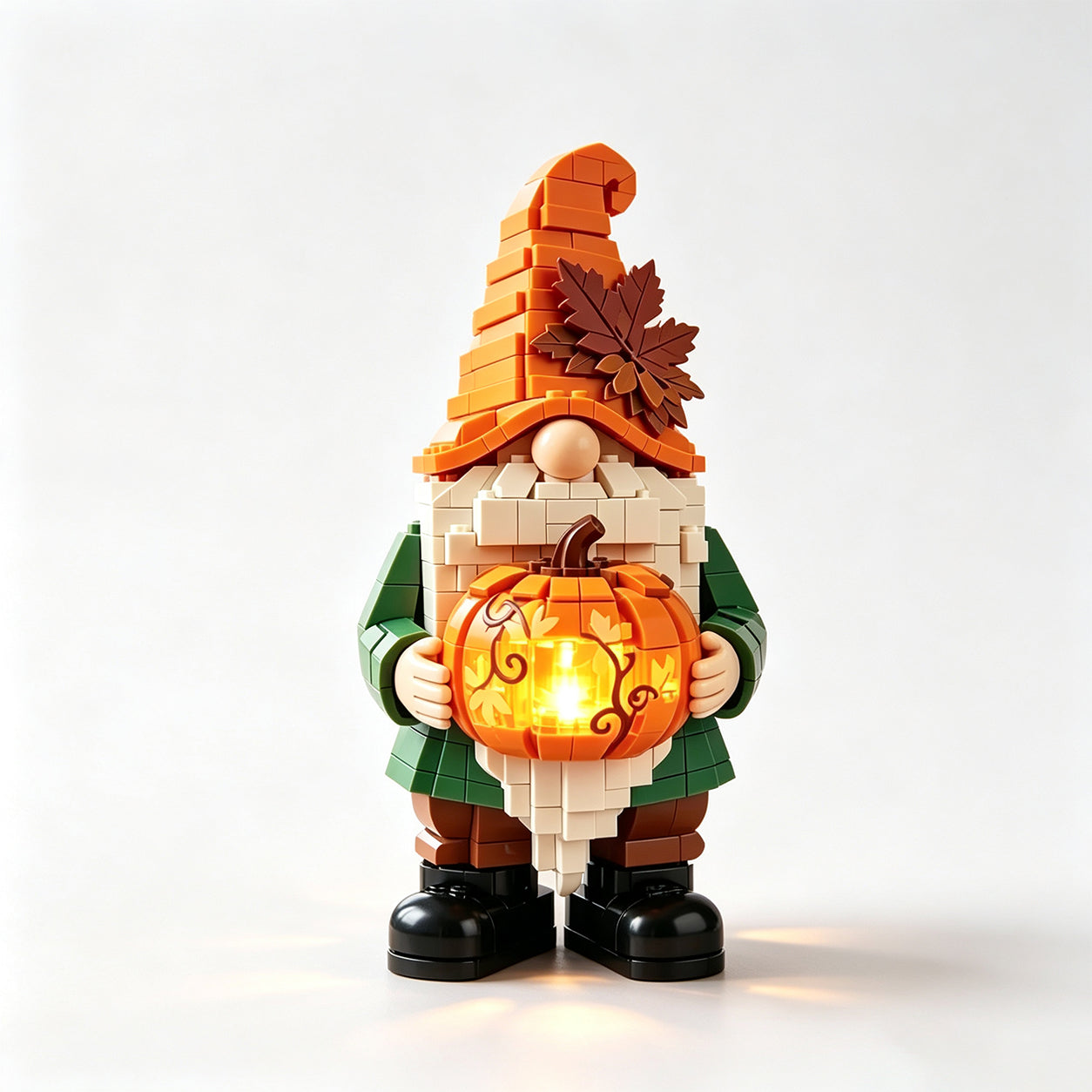 🎃Autumn Gnome & Pumpkin Lantern Building Set — It’s a Cozy Autumn Night Light