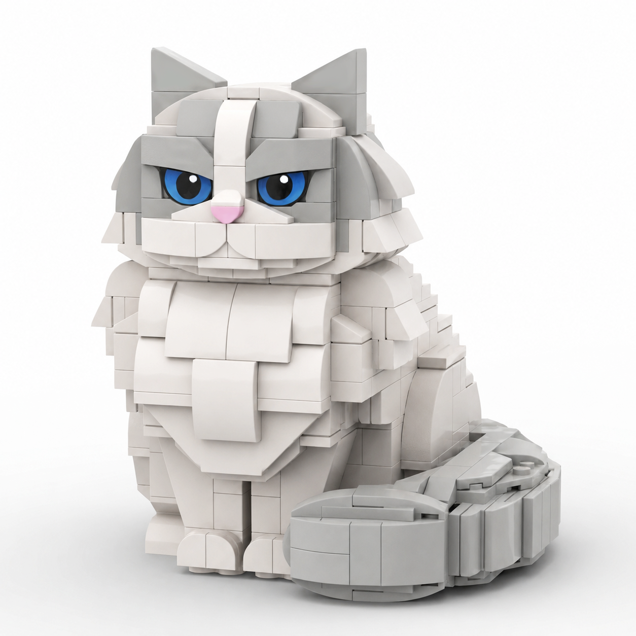 Grumpy Ragdoll Cat Building Set 😾