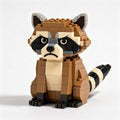 🦝 Grumpy Raccoon Brick Building Kit, Multi-Scene Decor – Perfect Family DIY Craft, Birthday Gift for Friends & Parents, Farmhouse Cabin Tabletop Ornament