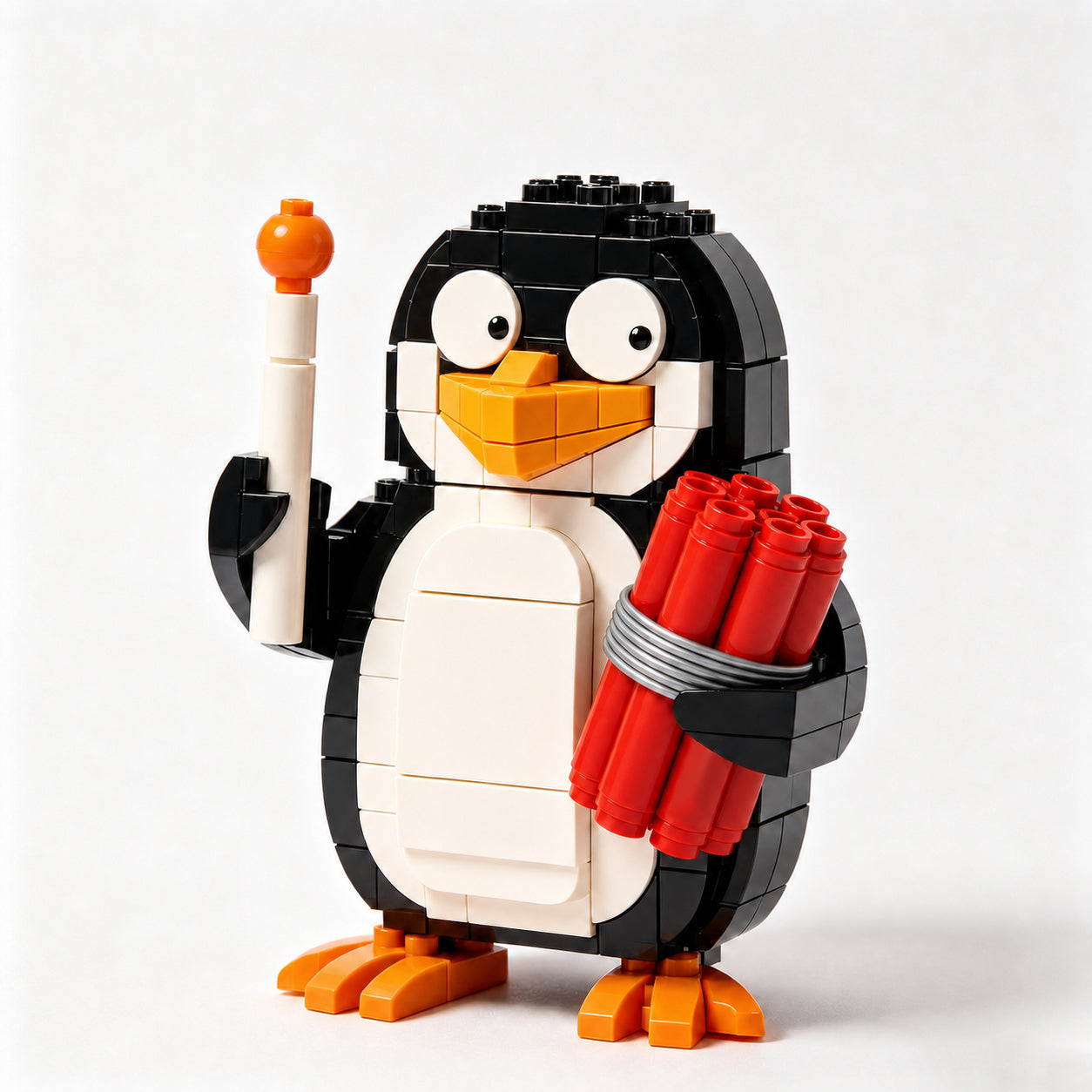 🐧 Mischief Demolition Penguin Brick Building Kit